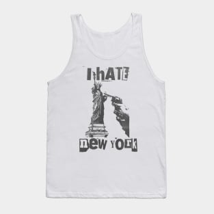 vintage i hate new york punk art Tank Top